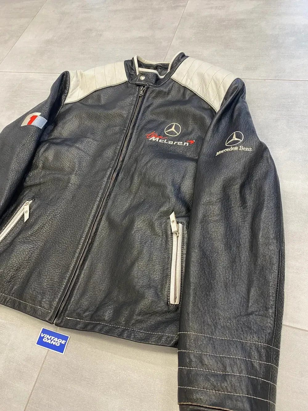 Jaqueta McLaren Black Vintage em Couro - LANÇAMENTO